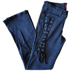 Tripp nyc Women's Black Lace-Up Jeans